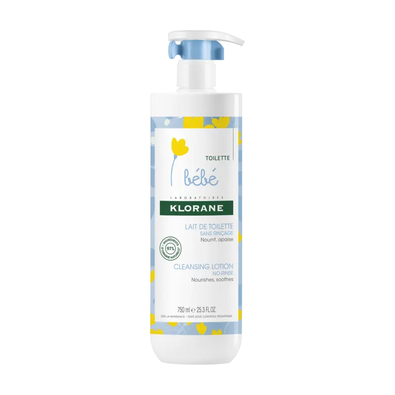 Klorane baby cleansing lotion bottle