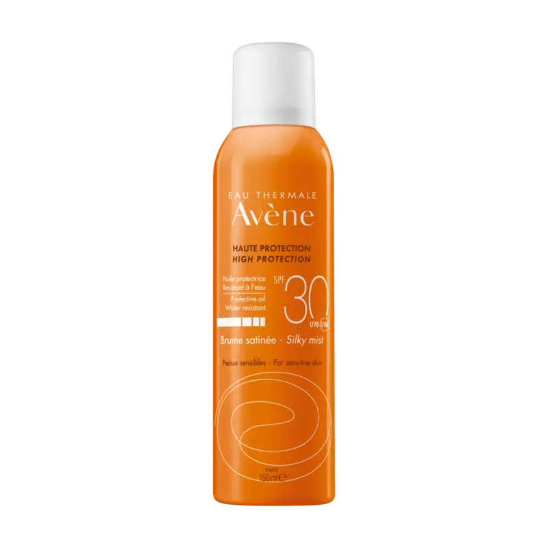 Avene sun protection spray bottle