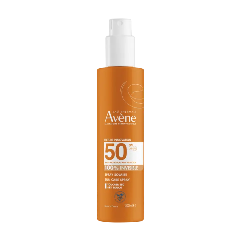 Avene sun care spray bottle